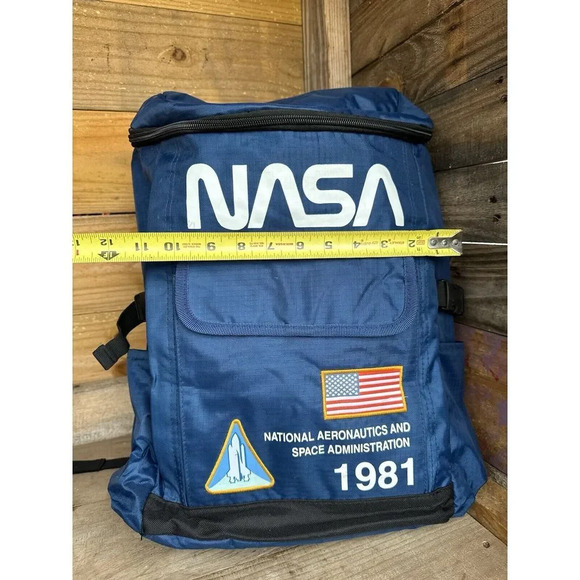 Mad Engine NASA Flight Suit Backpack Blue Ripstop Canvas Astronaut RARE - Picture 10 of 13